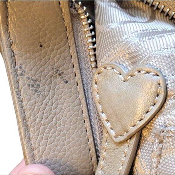 Brighton Light Beige Croc Embossed Shoulder Bag U346867 - Picture 7 of 12